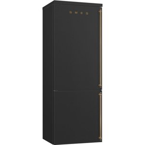 Smeg FA8005LAO5 Colonial szabadonálló alulfagyasztós hűtő antracit fix bal ajtópánt 195x70x70cm