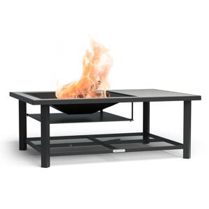 Blumfeldt Merano Avanzato L, 3 az 1-ben tűzrakóhely grill funkcióval, használható asztalként, 122 x 87 cm