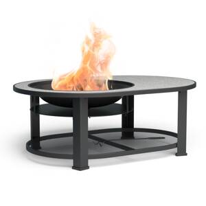 Blumfeldt Merano Circolo L, tűzrakóhely 3 az 1-ben, grill funkcióval, használható asztalként, 122 x 87 cm
