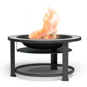 Blumfeldt Merano Circolo 3 az 1-ben, tűzrakóhely grill funkcióval, használható asztalként, 87 cm-es átmérő