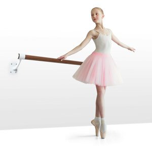 KLARFIT Barre Mur, balettrúd, 100 cm, rúd 38 mm ø, falra szerelhető, fehér