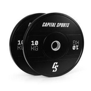 Capital Sports Elongate 2020, tárcsák, 2 x 10 kg, keményített gumi, 50,4 mm