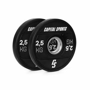 Capital Sports Elongate 2020, tárcsák, 2 x 2,5 kg, keményített gumi, 50,4 mm