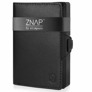 Slimpuro ZNAP, vékony pénztárca, 12 kártya, érmetartó, 8 x 1,8 x 6 cm (SZ x M x M), RFID védelem