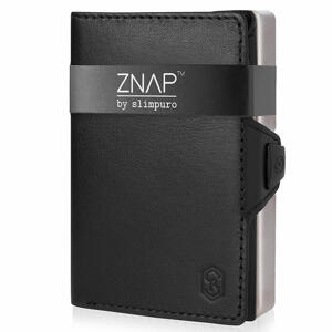 Slimpuro ZNAP, vékony pénztárca, 8 kártya, érmetartó, 8 x 1,5 x 6 cm (SZ x M x M), RFID védelem