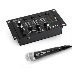 Electronic-Star Skytec Mini DJ szett, 1 x 3/2-csatornás keverőpult, 1 x kézi mikrofon